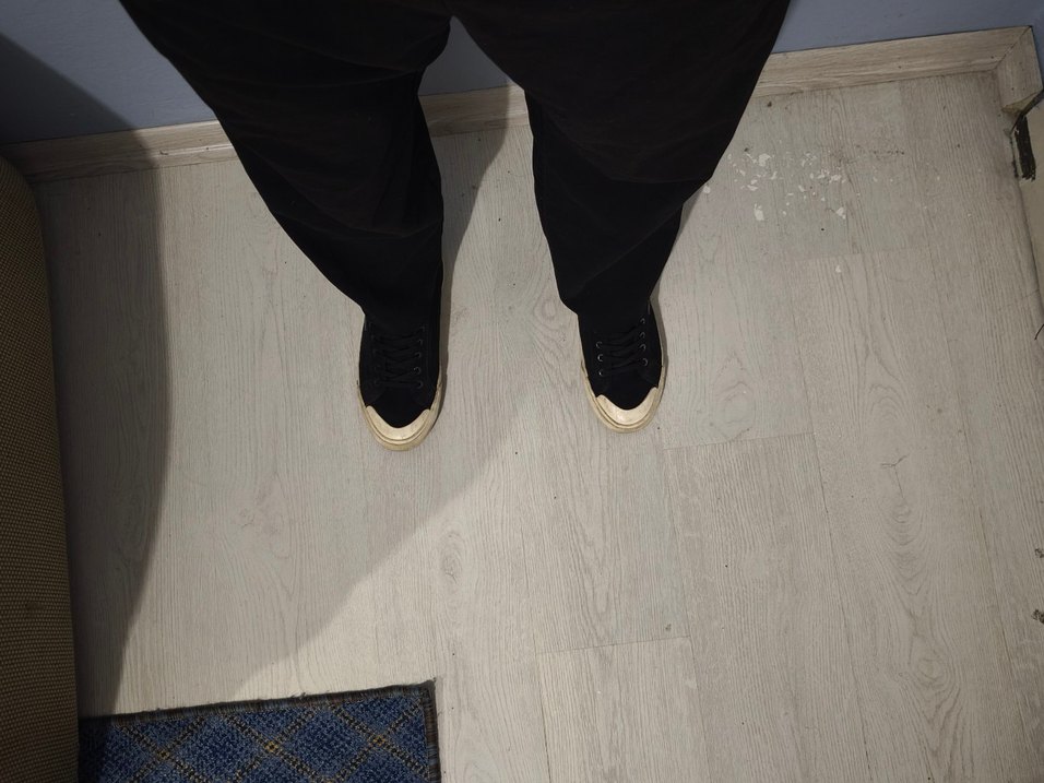 Siyah erkek palazzo pantolon 
oversize. - Görsel 3