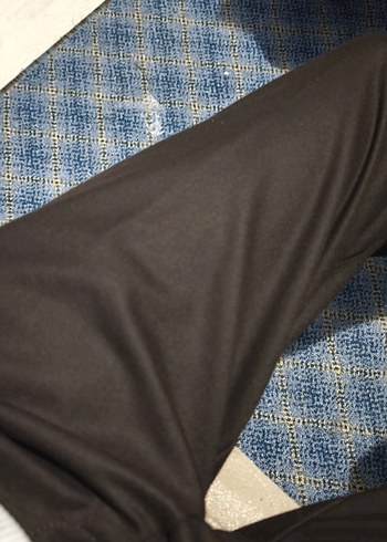 Erkek kahverengi salaş kumaş pantolon(palazzo pantolon) - Görsel 6