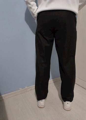 Erkek kahverengi salaş kumaş pantolon(palazzo pantolon) - Görsel 3