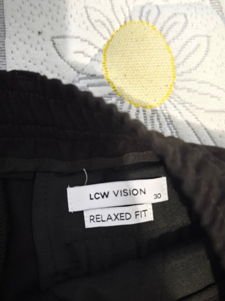 Erkek kahverengi salaş kumaş pantolon(palazzo pantolon) - Görsel 4