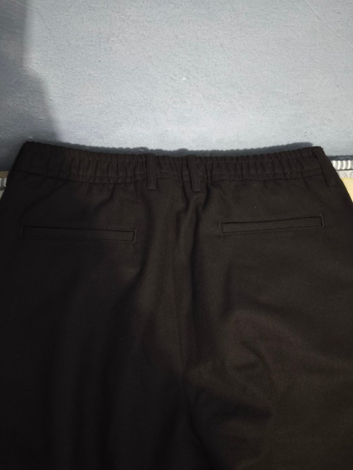 Erkek kahverengi salaş kumaş pantolon(palazzo pantolon) - Görsel 5