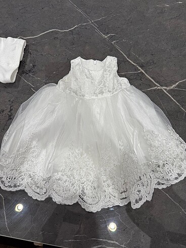 3-6 aylık kız bebek elbise takımı - Görsel 2