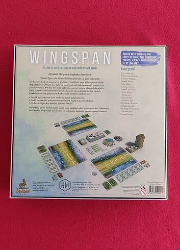 Beden Wingspan (Türkçe) Boardgame