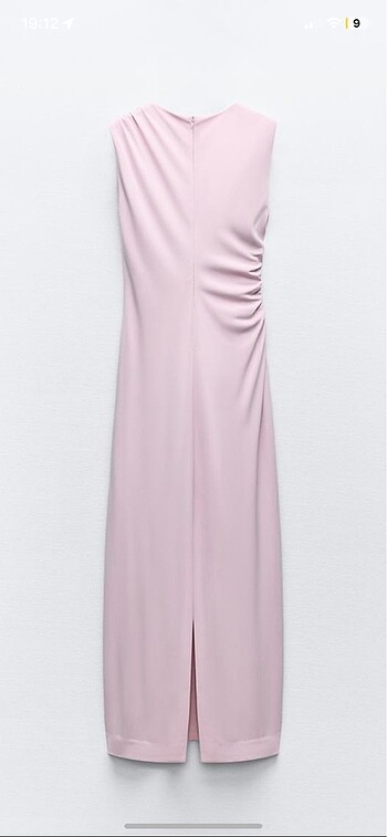 Zara Zara Leylak Midi elbise