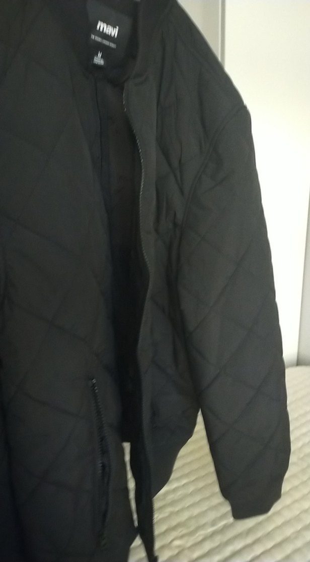 Siyah unisex Fermuarlı Street Wear Ceket - Görsel 3