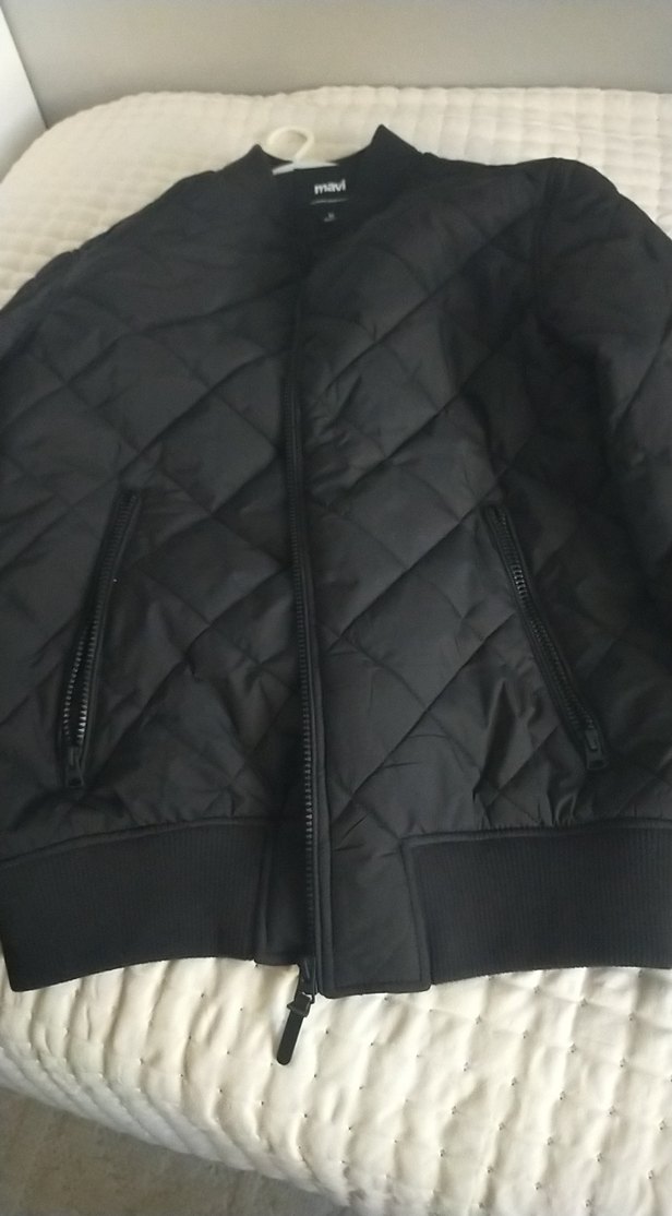 Siyah unisex Fermuarlı Street Wear Ceket - Görsel 4