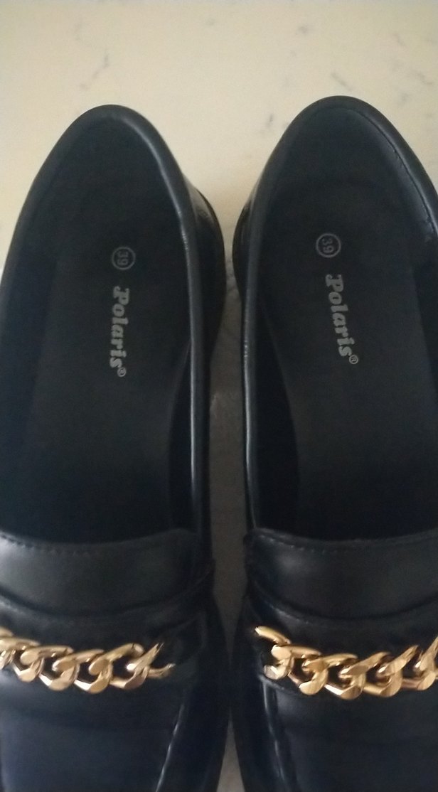 Zincir Detaylı Siyah kadın Loafer - Görsel 3