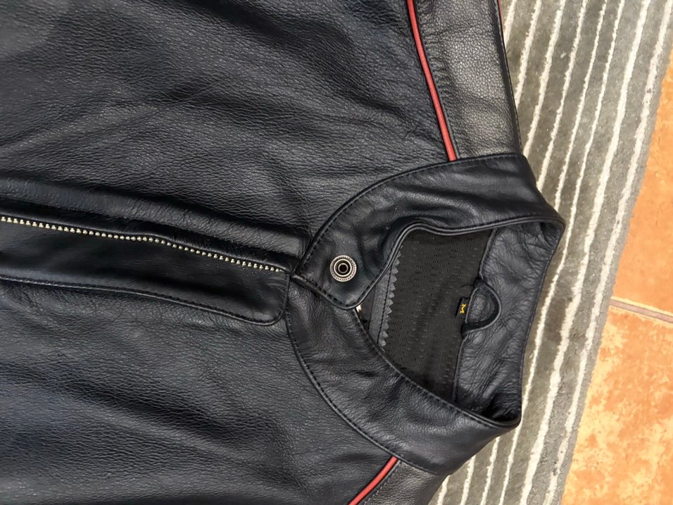 Harley Davidson Deri Siyah Biker Ceket - Görsel 3