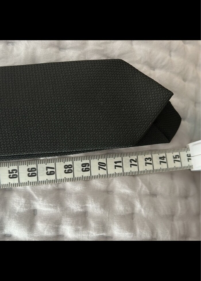 İnce siyah kravat - Görsel 4