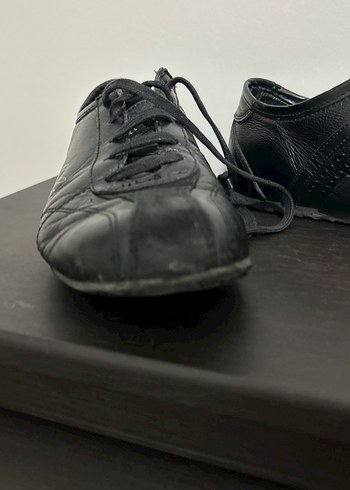 Vintage Deri Siyah kowlaski Tarzı 
 Spor Ayakkabı - Görsel 2