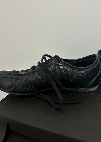 Vintage Deri Siyah kowlaski Tarzı 
 Spor Ayakkabı - Görsel 3