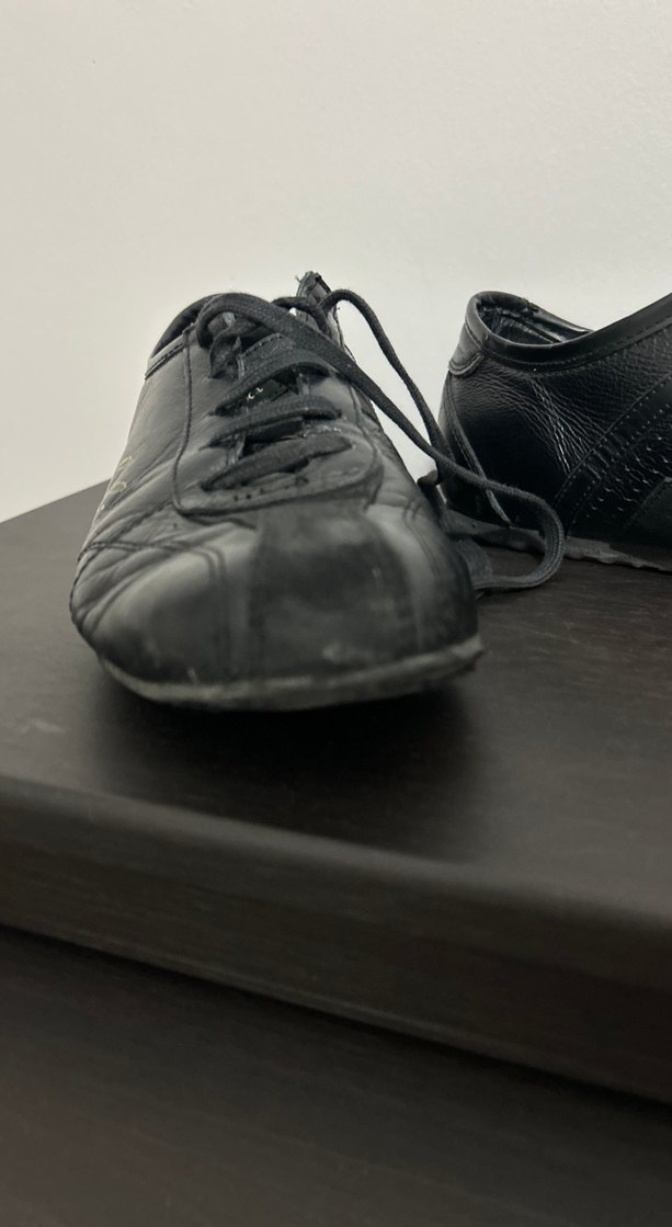 Vintage Deri Siyah kowlaski Tarzı 
 Spor Ayakkabı - Görsel 2