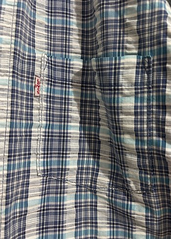 Levis Düğmeli Kısa Kollu vintage Gömlek - Görsel 2