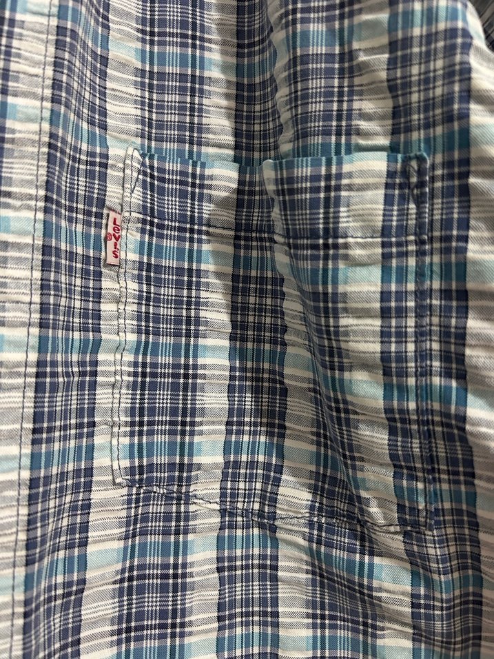 Levis Düğmeli Kısa Kollu vintage Gömlek - Görsel 2