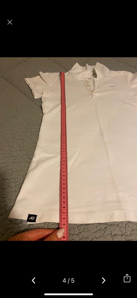 Nike kısa kollu orijinal polo tişört Beyaz-krem - Görsel 3