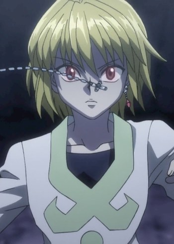 Hxh Kurapika cosplay Kırmızı Zincir Detaylı Midi Küpe - Görsel 3