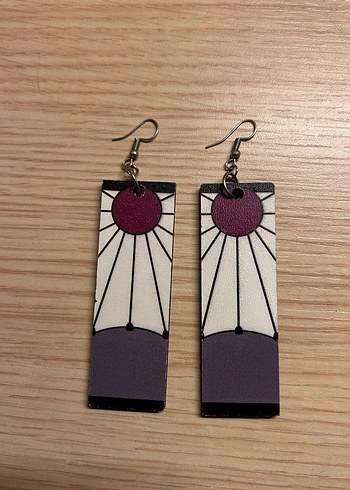 Tanjirou cosplay küpe - Görsel 3