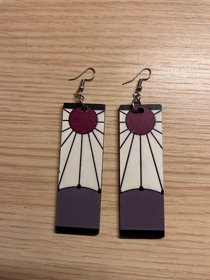 Tanjirou cosplay küpe - Görsel 3