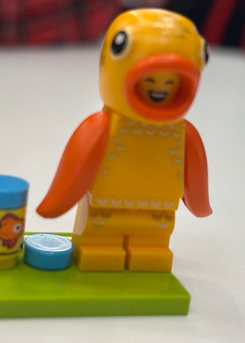 Sarı Lego Figür - Ördek Kostümü orijinal - Görsel 3