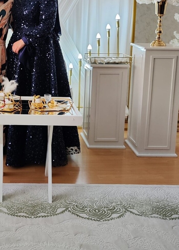 LACİVERT NİŞANLIK ABİYE - Görsel 2