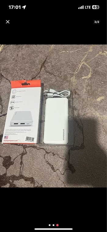 Sahiden sıfır 10000 mah usb powerbank