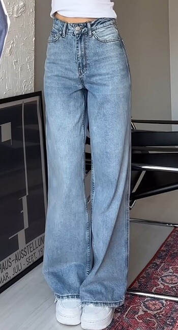 Yüksel bel jeans
