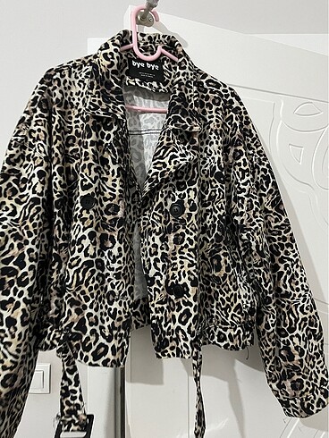 xl Beden Bye bye leopar ceket