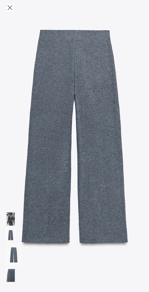 ZARA Soft touch palazzo trousers - Görsel 2