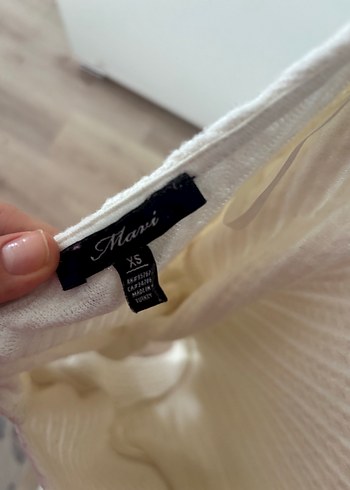 Bej Kadın Triko crop - Görsel 3