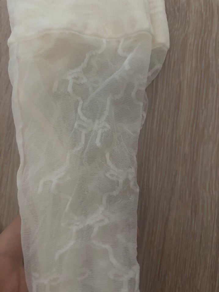 Beyaz fiyonklu Külotlu Çorap - Görsel 2