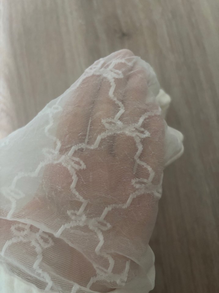 Beyaz fiyonklu Külotlu Çorap - Görsel 3