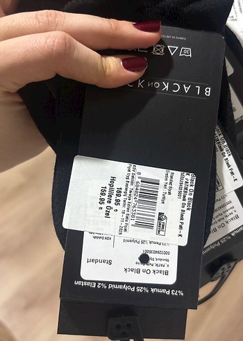 Siyah unisex soket corap - Görsel 2