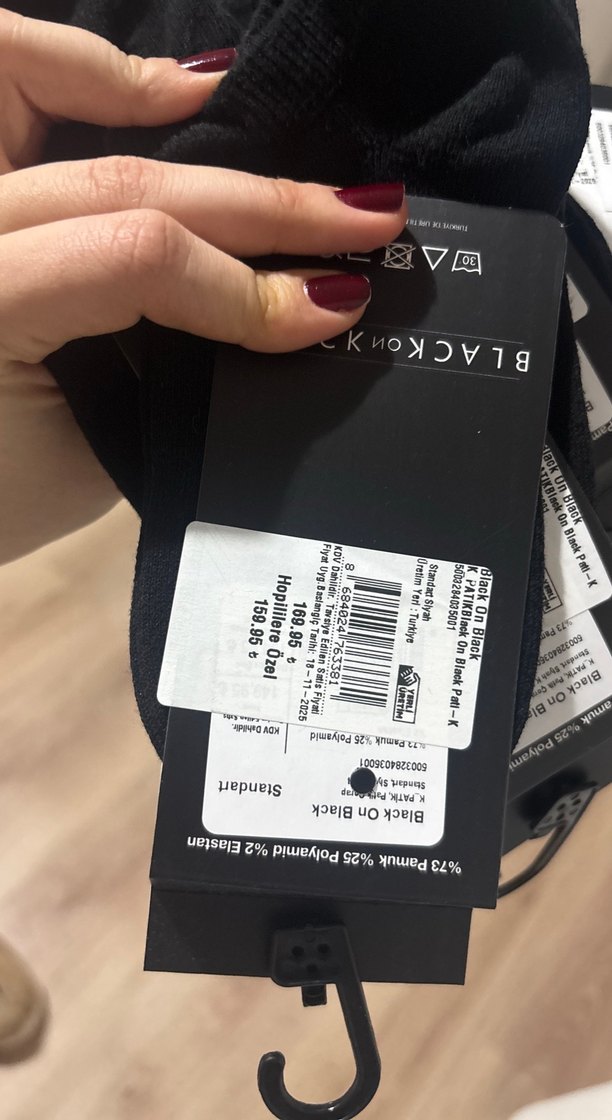 Siyah unisex soket corap - Görsel 2