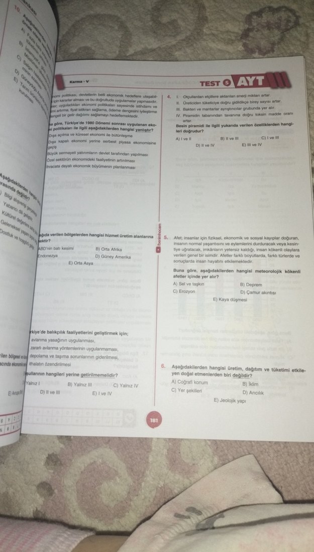 2022 Benim Hocam AYT Coğrafya Soru Bankası - Görsel 4