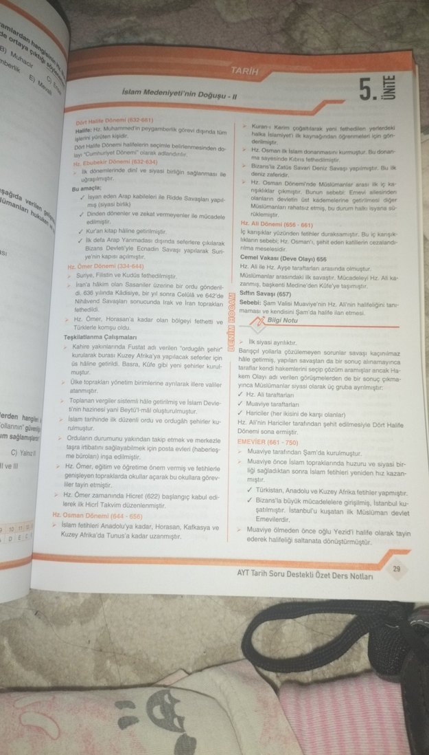 AYT Tarih Soru Destekli Özet Ders Notları - Görsel 4