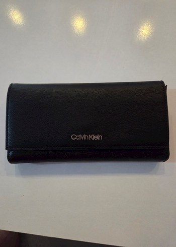 Calvin Klein Siyah Deri Kadın Cüzdan