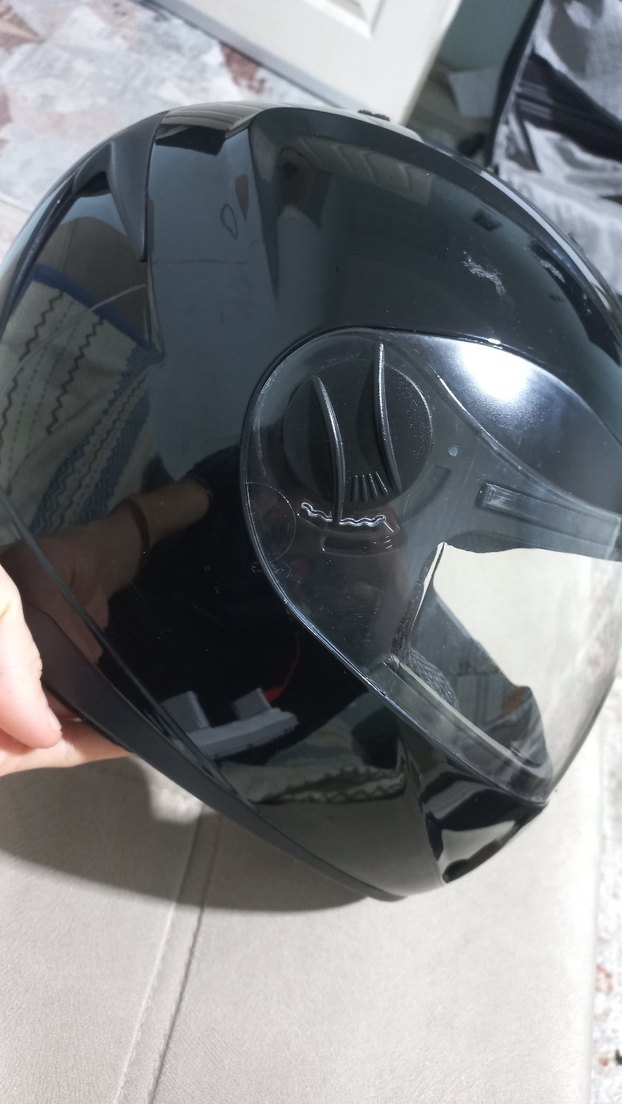 DFG parlak motosiklet kaskı M - Görsel 5