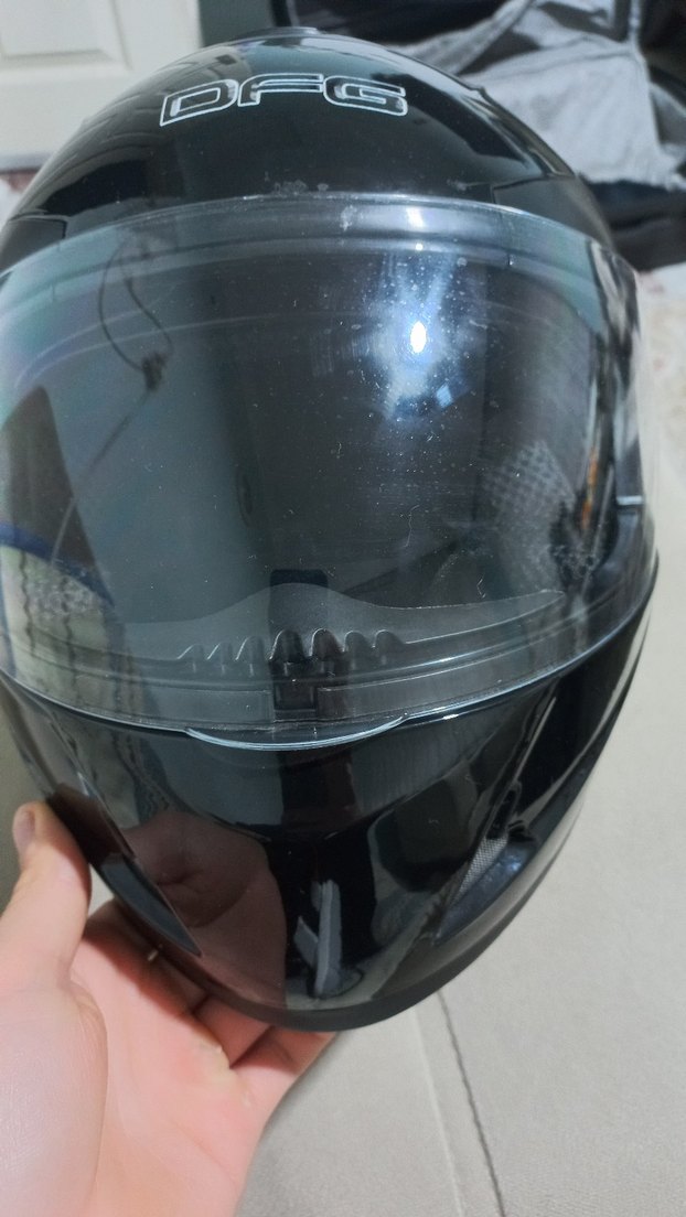 DFG parlak motosiklet kaskı M - Görsel 2