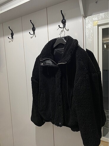 Trendyolmilla siyah peluş ceket mont