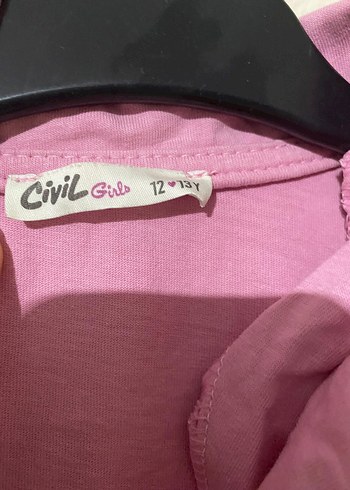 Kız Çocuk Pembe Uzun Kollu Pamuklu Gömlek - Görsel 2