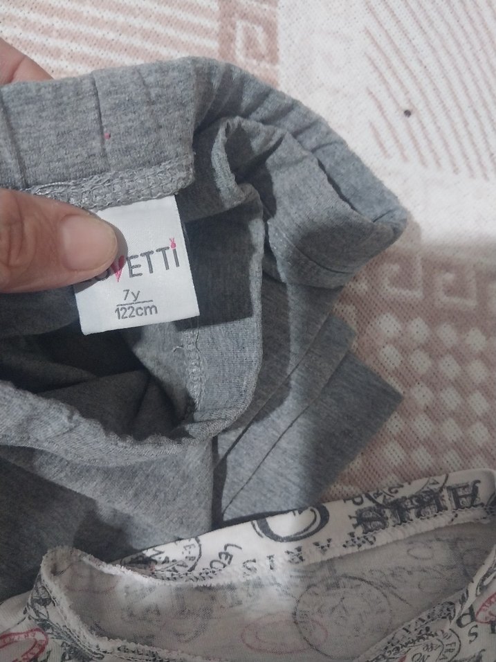 Erkek Gri Baskılı Kısa Kollu Pijama Takımı - Görsel 2