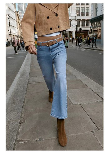 ZARA CULOTTE YÜKSEK BEL KEMERLİ JEAN - Görsel 2