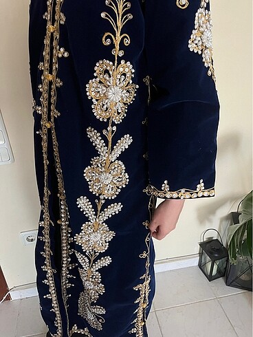 Diğer Lacivert Kaftan