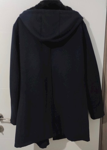 Erkek Lacivert Kürklü Kaban - Görsel 2