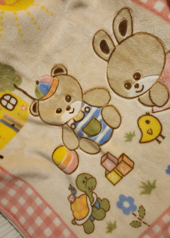 Çocuklar için Pastel Renkli Baskılı Battaniye - Görsel 4