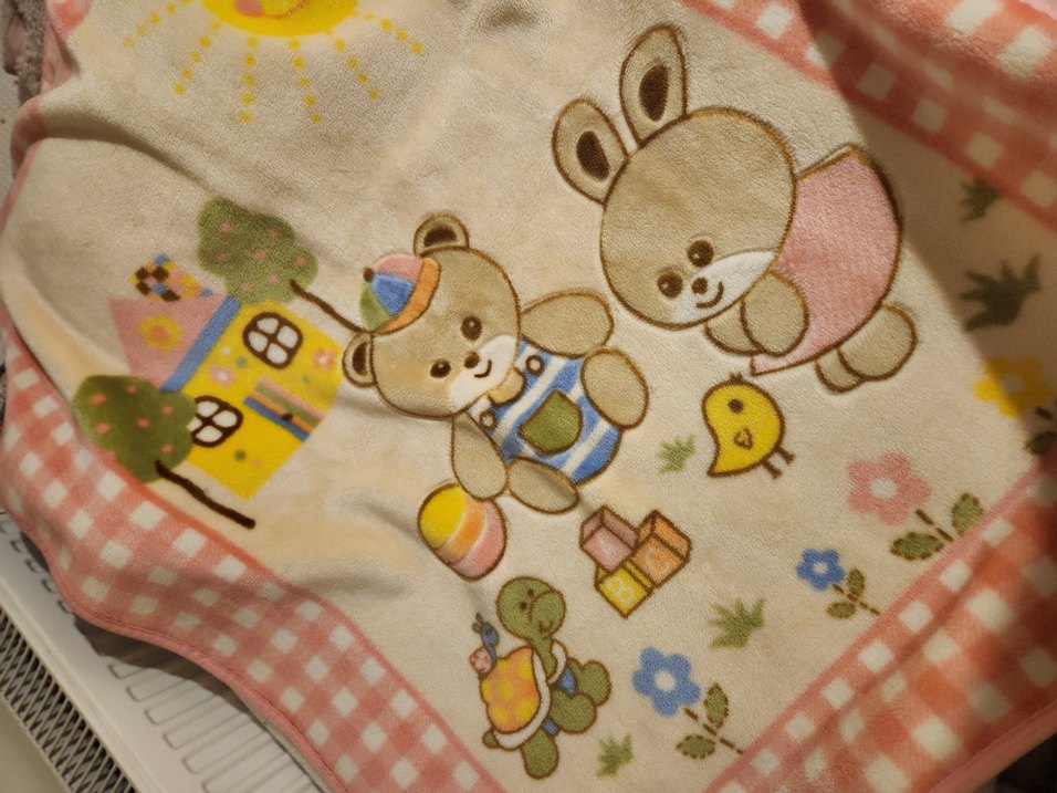 Çocuklar için Pastel Renkli Baskılı Battaniye - Görsel 4