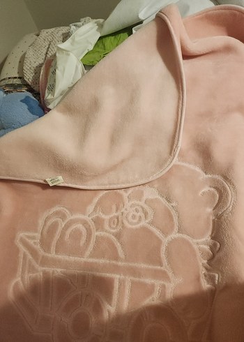 Peluş Bebek Battaniyesi -Pudra pembe - Görsel 2