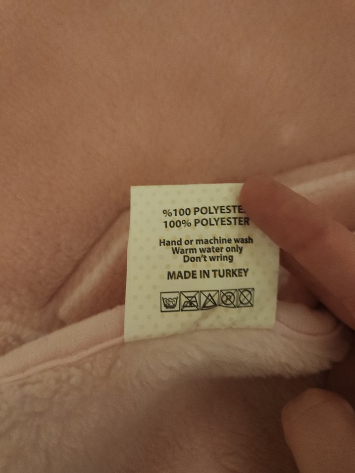 Peluş Bebek Battaniyesi -Pudra pembe - Görsel 4