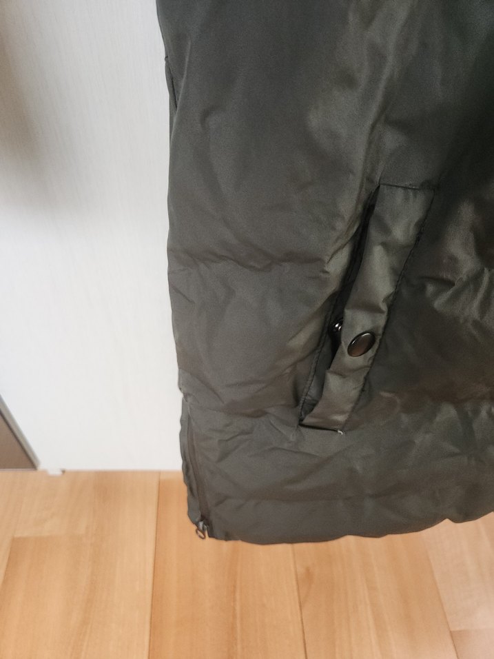 Yeşil Kapüşonlu Kadın Kışlık Mont - Görsel 3