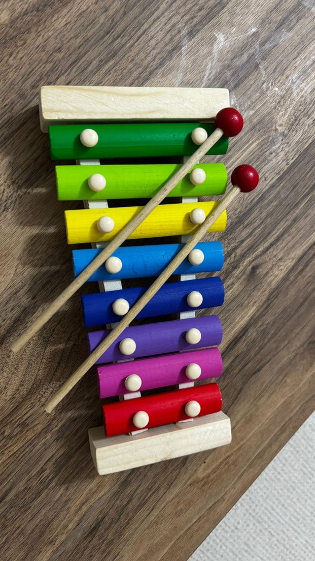 Renkli Ahşap Ksilofon Oyuncak - Görsel 2